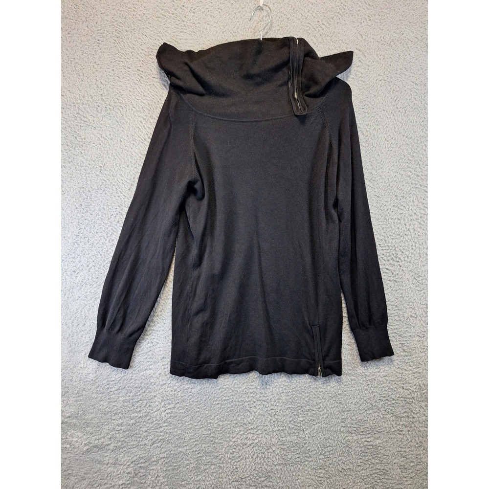 AGB Black Long Sleeve Sweater Women's Size L Viscose Nylon‎ Blend Casual